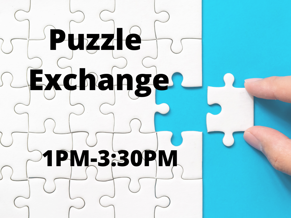 Puzzle Exchange 1:00 - 3:30