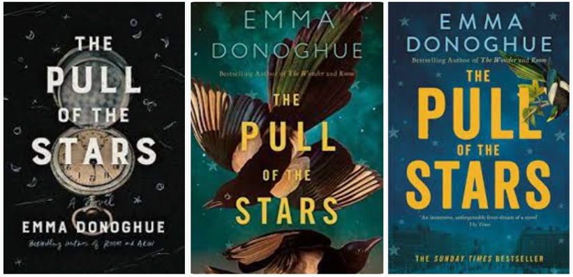 3 different book covers of The Pull of the Stars by Donoghue
