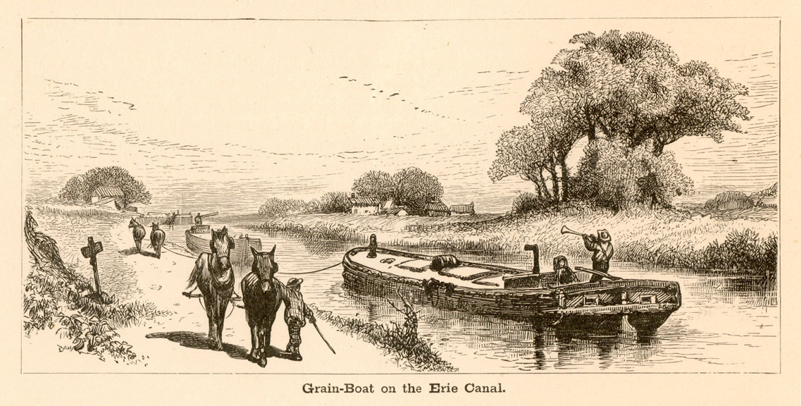Grain Boat on the Canal from America Illustrated