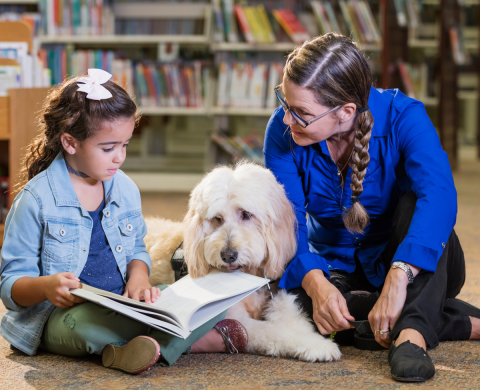 Reading with Addie the Dog on Thursday, August 28 at 4:00 PM