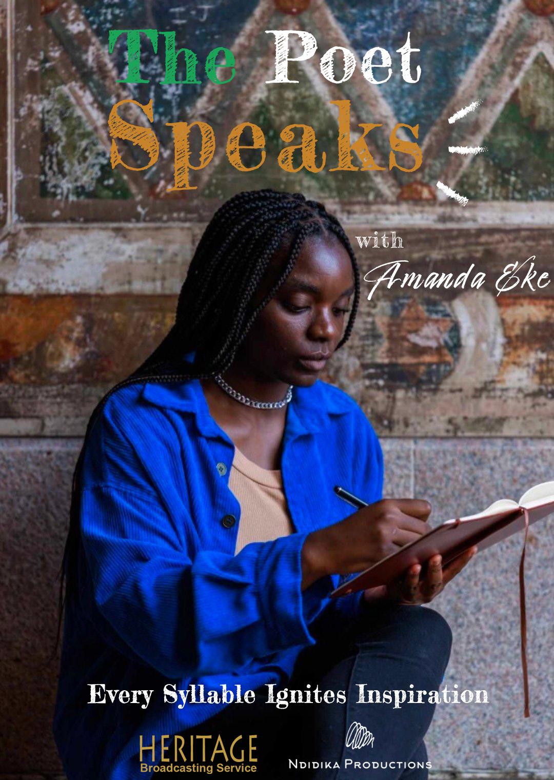Amanda Eke's The Poet Speaks screening and Q&A on May 6 at 6PM.